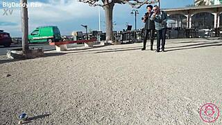 lilith camille's big natural tits bounce in french creampie cowgirl on monster cock