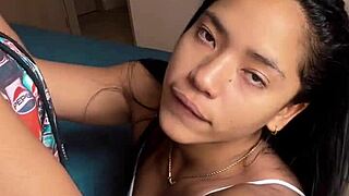 nysdel gives sloppy deepthroat bbc blowjob on cam while hubby watches??
