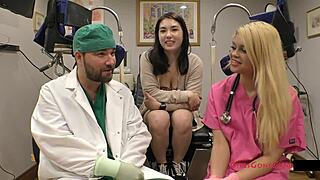 mina moon endures intense tampa uni entrance physical ass spread wide