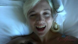 Las Vegas Blonde Hookup Eats Pussy Then Blowjob Creampie POV