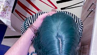 damn the kitchen heated up fast when stepson checked how tight stepmom's ass really was from behind