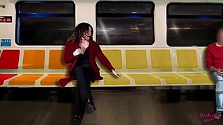 she jerks off a stranger on the train while hubby films