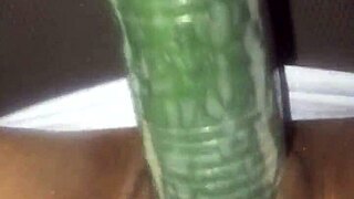 WILD CUCUMBER FUCK IN PUBLIC!