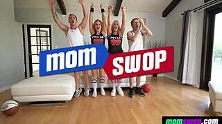 step sons pose as fans banging wild stepmoms in momswop orgy
