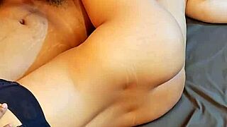 stepsister cheats passionately with stepbrother on bed