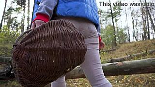 Milf Struts Tight Jeans Through Forest Teasing Massive Ass Worship