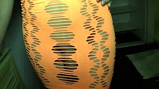 thai shemale rides deep bareback anal on sex chair