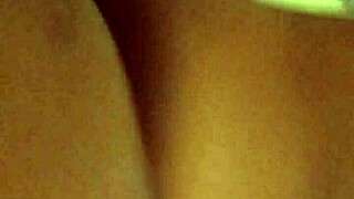 Retro amateur babe takes massive cock deep in wet pussy blue film scene