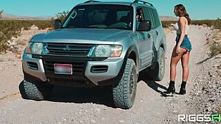 TIFFANY WATSON DRIZZLED IN FACIAL CUM ACROSS DESERT DUNES!