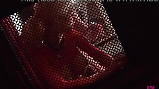 BLONDE ON KNEES IN LEATHER FUCKS PRIEST DEEP Doggystyle CUMSHOT