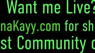 Busty Blonde Nina Kayy Toys Curvy Pussy Doggystyle in Hotel Room