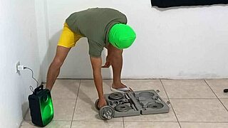 WATCHING my LATINA stepson doing acrobatics got me HORNY, so i flirted and fucked him doggystyle.