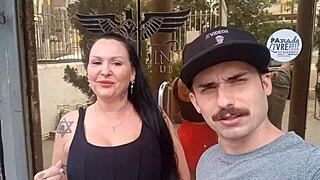 saymon's huge cock pounds dinni's wet pussy in public park putaria!