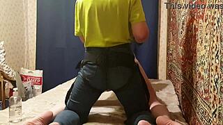 Anastasia mistress pegs sissy sasha's ass hard with strapon domination