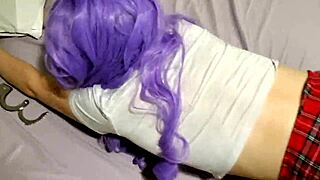 i'm tied up helpless as this big cock teases my slutty ahegao face craving cum