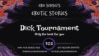 enter the dick tournament, women rate cocks to orgasm edge