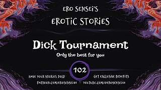 enter the dick tournament, women rate cocks to orgasm edge
