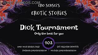 enter the dick tournament, women rate cocks to orgasm edge