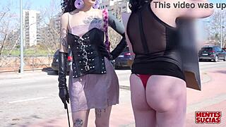 Emmita Misbehaves, Fedora Punishes with Strapon Domination Outdoors?