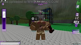 having some fun dominating two girls in roblox mff action 😈🔥