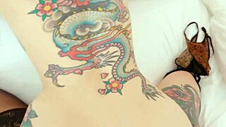 busty tattooed vixen takes rough anal ass-to-mouth then ass-to-pussy monster cock