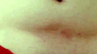 wow she's playing with her thong on webcam!