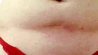 wow she's playing with her thong on webcam!