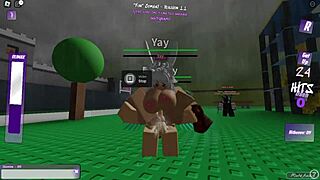 having some fun dominating two girls in roblox mff action 😈🔥