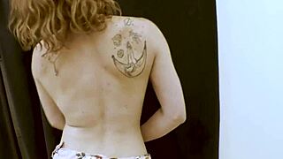 skinny ginger luna parish gags deep on cock before doggy pussy pounding