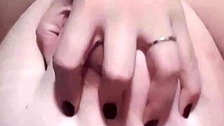 Bbw Hotwife Teases Big Boobs and Inserts Dildos Deep in Pussy