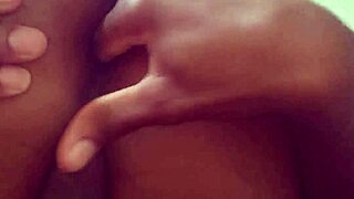 Homemade massage slut fingers tight ass and gapes pussy around medium cock