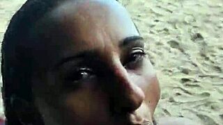 Heart-racing beach thrill as couple fucks publicly with stranger's hot cumshot