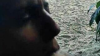 Heart-racing beach thrill as couple fucks publicly with stranger's hot cumshot