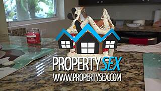 Busty Agent Deepthroats Boss Cock for Christmas Bonus Missionary Style