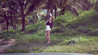 car deepthroat titjob erupts in risky pov cumshot