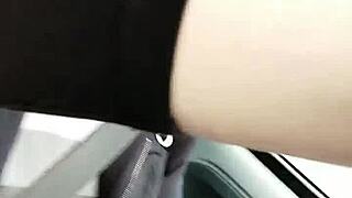 hey mala's flashing her pussy naked in public car spots