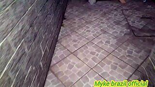 Blonde Brazilian Maid Cleans Room Sees Porn Joins Anal Fuck