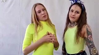 Ukrainian Nikki Riddle's Passionate Lesbian Ass Lick and Pussy Fuck!