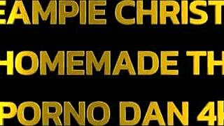 Chubby milf Christina Shine gags deep on cock before her mmf creampie threesome ride