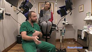 kalani luana's latex glove humiliation in dr tampa's university physical backstage