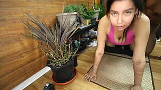 Cree Native American Teen Rona Rough Fucks BBC Trainer Hard