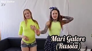 Ukrainian Nikki Riddle's Passionate Lesbian Ass Lick and Pussy Fuck!