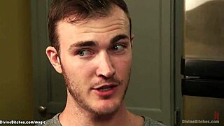 Milf dominates scene with stepson while husband watches bound in submission