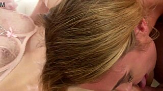 Bisexual Ffm Threesome with Brunette Milf Licking Shaved Teen Pussy