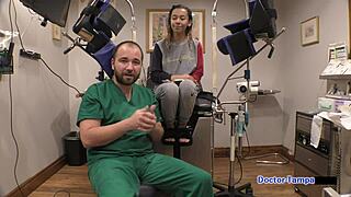 kalani luana's latex glove humiliation in dr tampa's university physical backstage