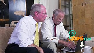 i cant believe kinky grandpa bangs this big tits teen so rough... hot!