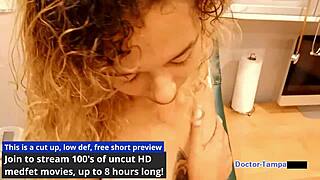 kalani luana's latex glove humiliation in dr tampa's university physical backstage