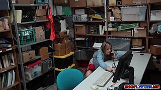 Police Officer Pounds Petite Blonde Shop Babe Hard