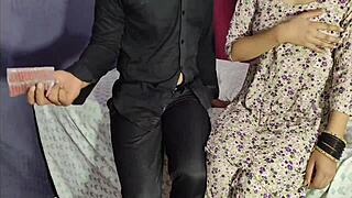 desi bhabhi rides her husband's cock in bedroom cums inside her pussy