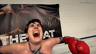 Pro fighter smothers you with her bare tits out